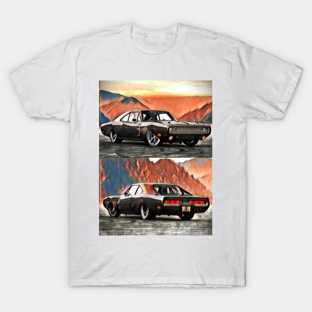 Dodge Charger R/T T-Shirt by d1a2n3i4l5